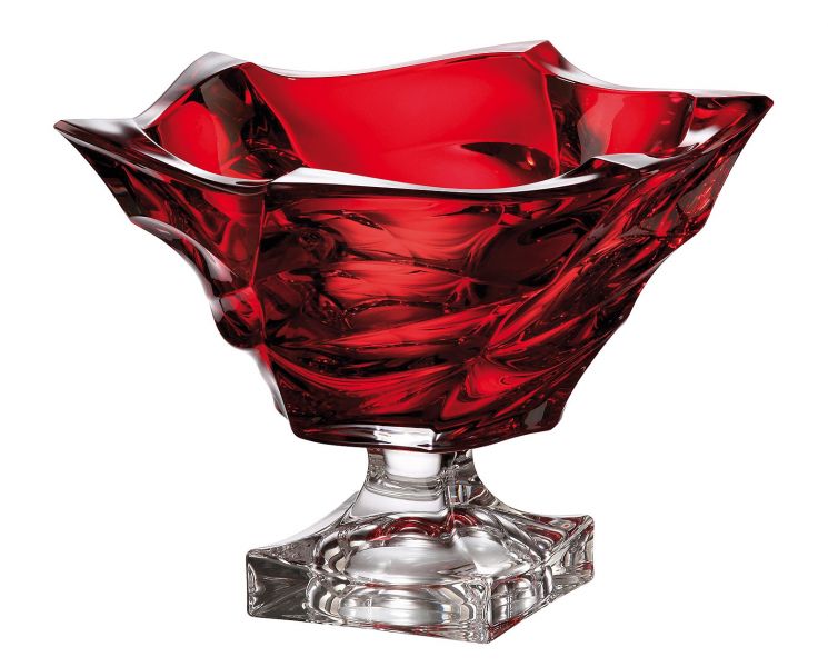 Flamenco footed bowl 295 Red
