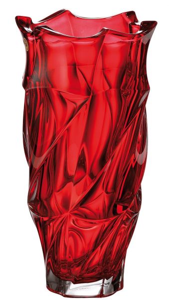 Flamenco footed vase 380 Red