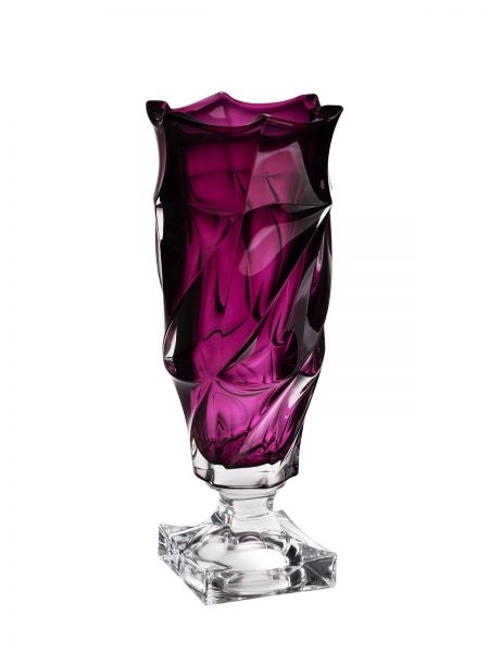 Flamenco footed vase 300 Purple