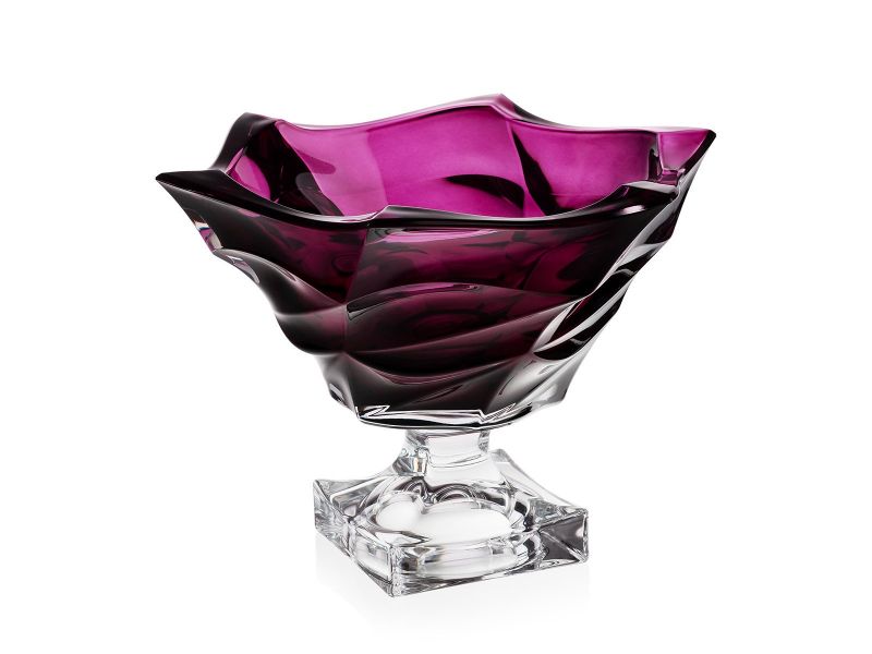 Flamenco footed bowl 295 Purple
