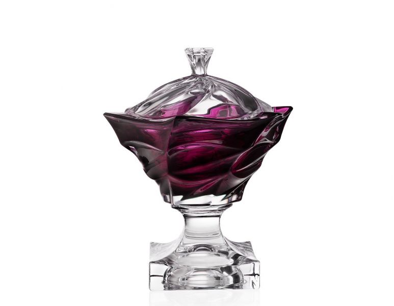 Flamenco footed cover box 250 Purple