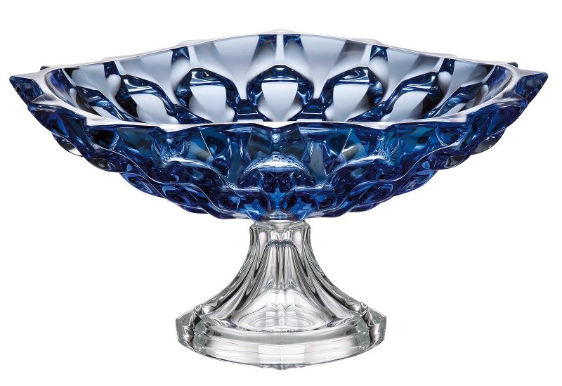 Samba footed shallow bowl 350 Blue
