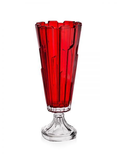 Bolero footed vase 405 Red