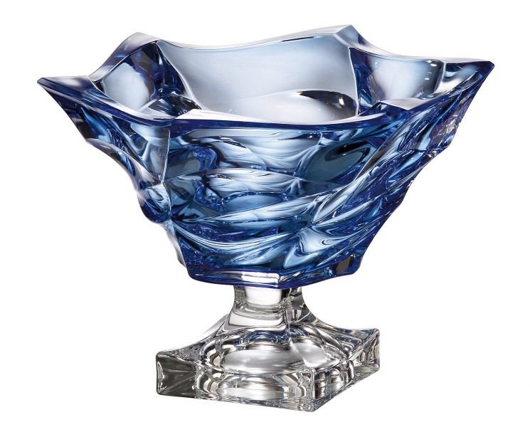 Flamenco footed bowl 295 Blue